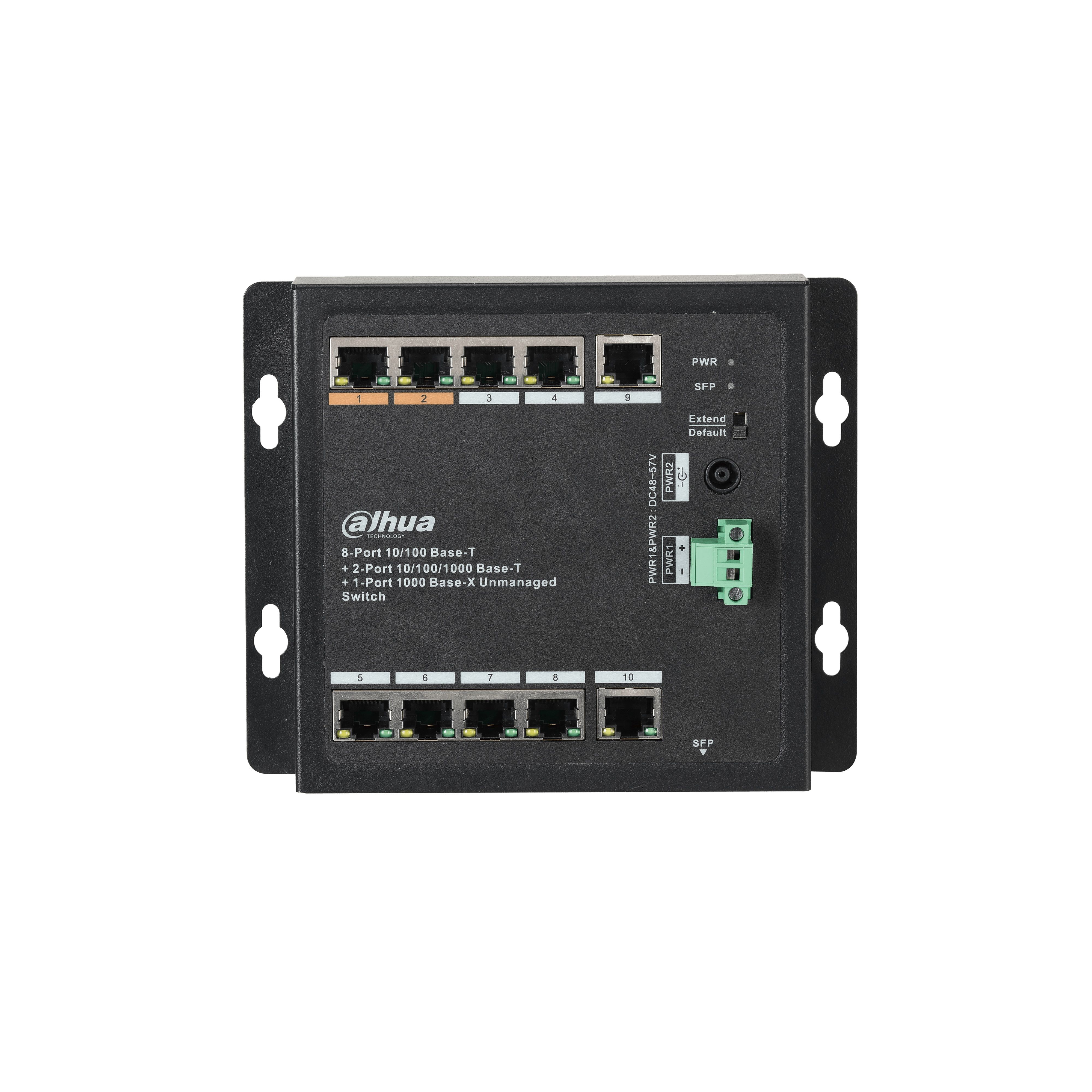 Dahua  PoE switch, kültéri, asztali, fali,, nem menedzselhető, PoE port 8 db