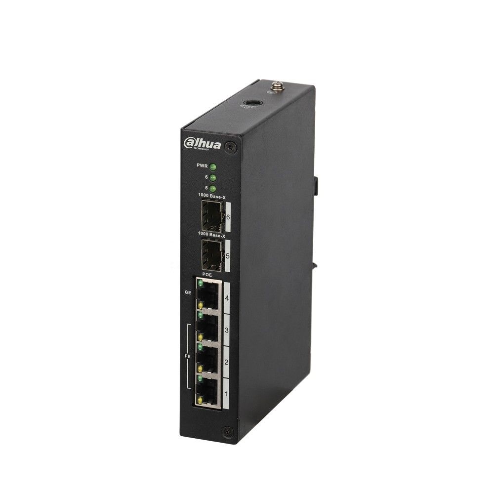 Dahua  PoE switch, kültéri,  nem menedzselhető, PoE port 4 db