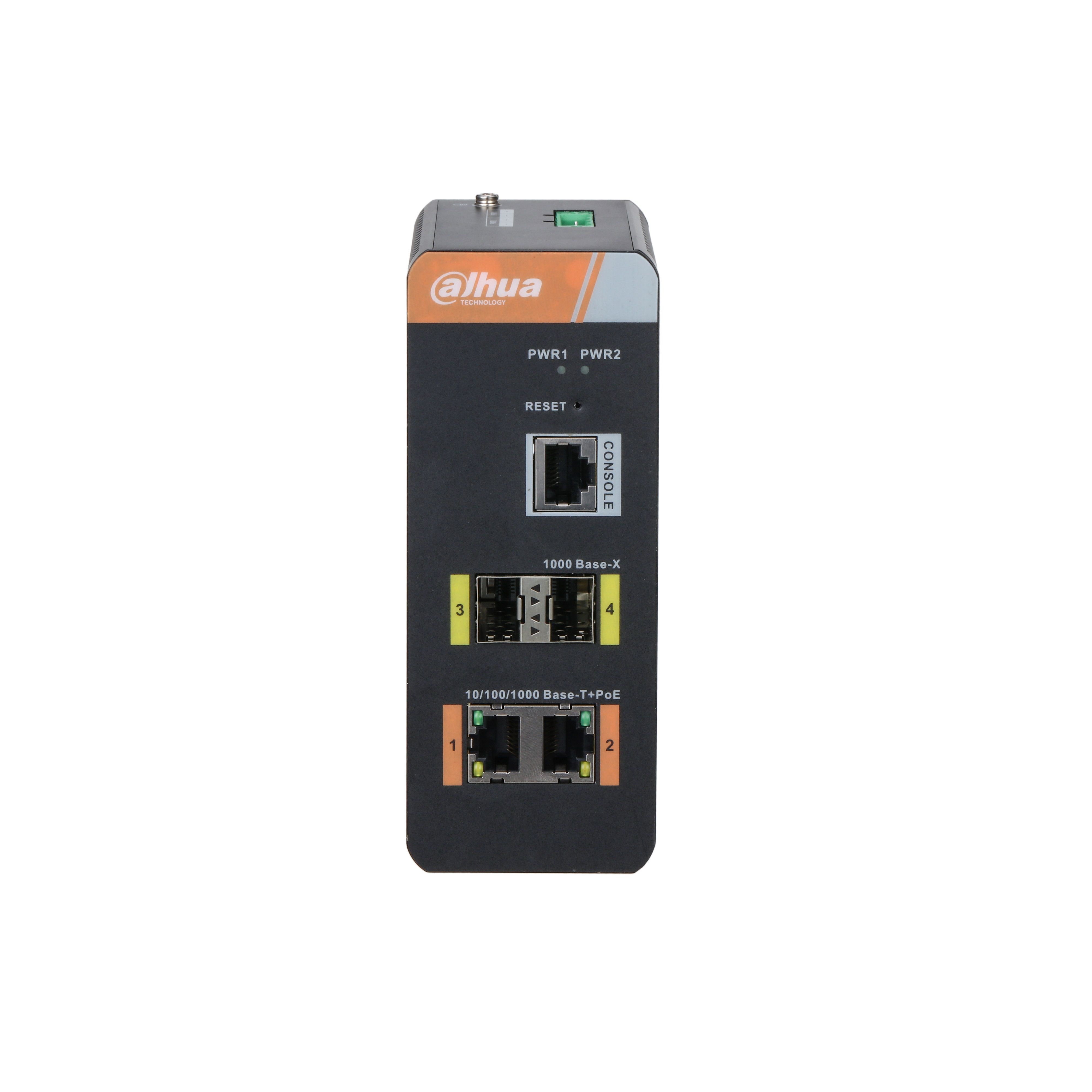 Dahua  PoE switch, kültéri, DIN sínre szerelhető, PoE port 2 db