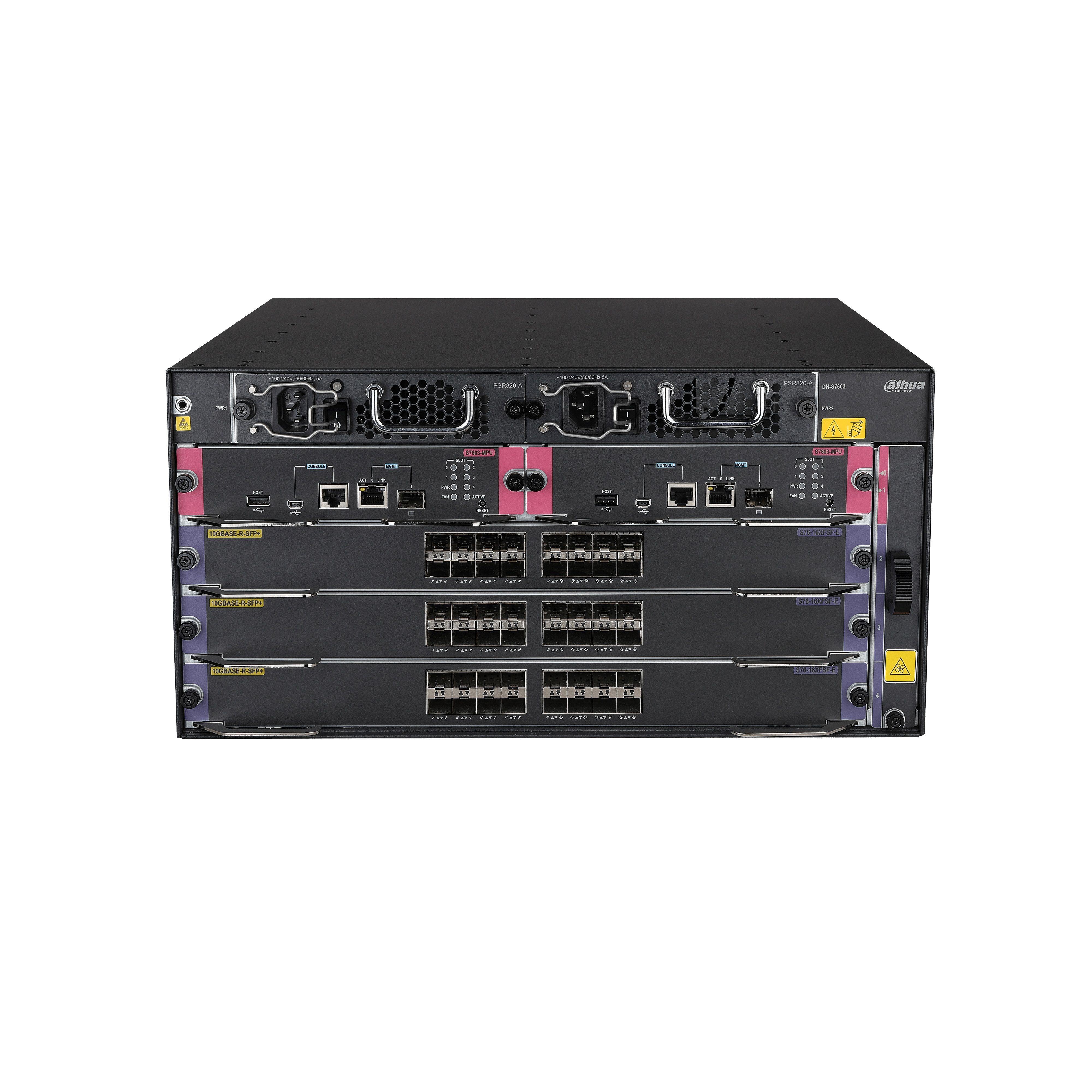 Dahua S7603 core switch, beltéri, 19" rackbe szerelhető, Layer 3