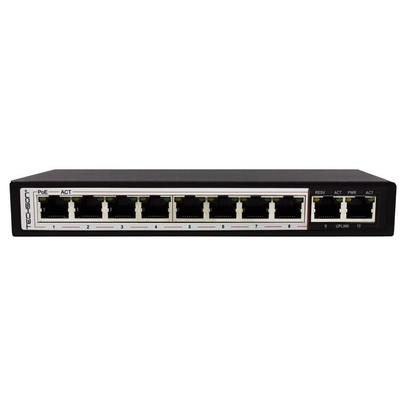 Techson TCS AMHP8 2MU 10 portos Hi PoE switch