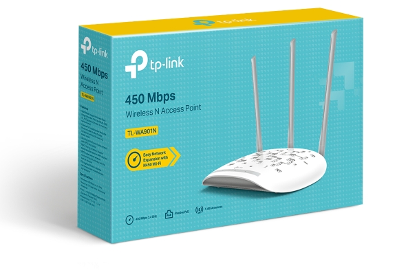 TP-Link TL-WA901N Wireless N-es 450Mbps Access Point, asztali