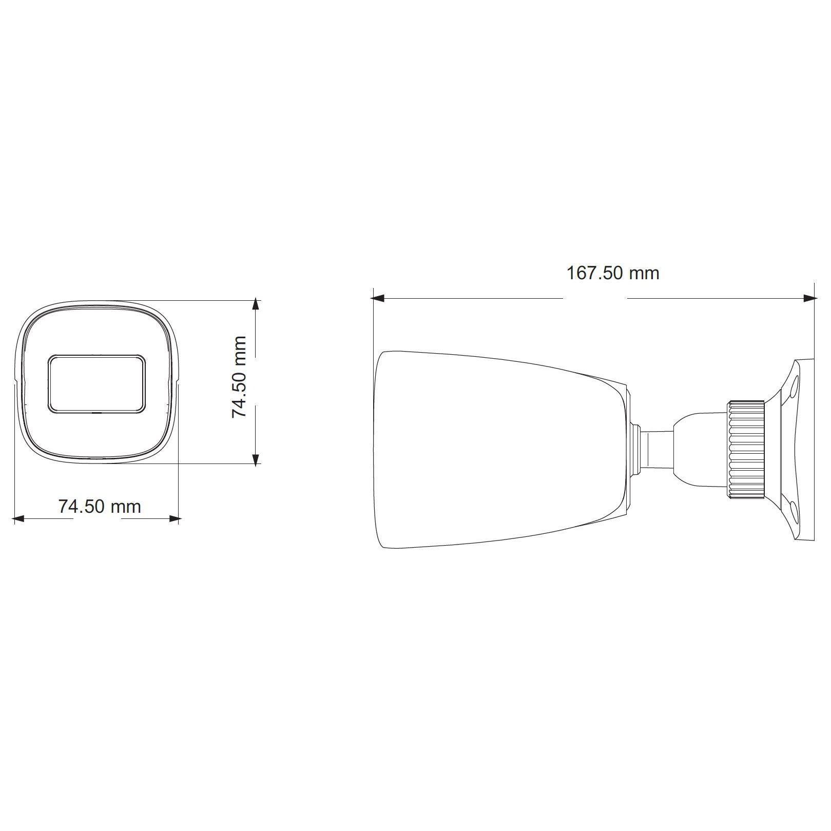 Techson Analóg HD kamera.5 Mpx-es, kültéri, kompakt, 2,8 mm fix objektív, IK10,