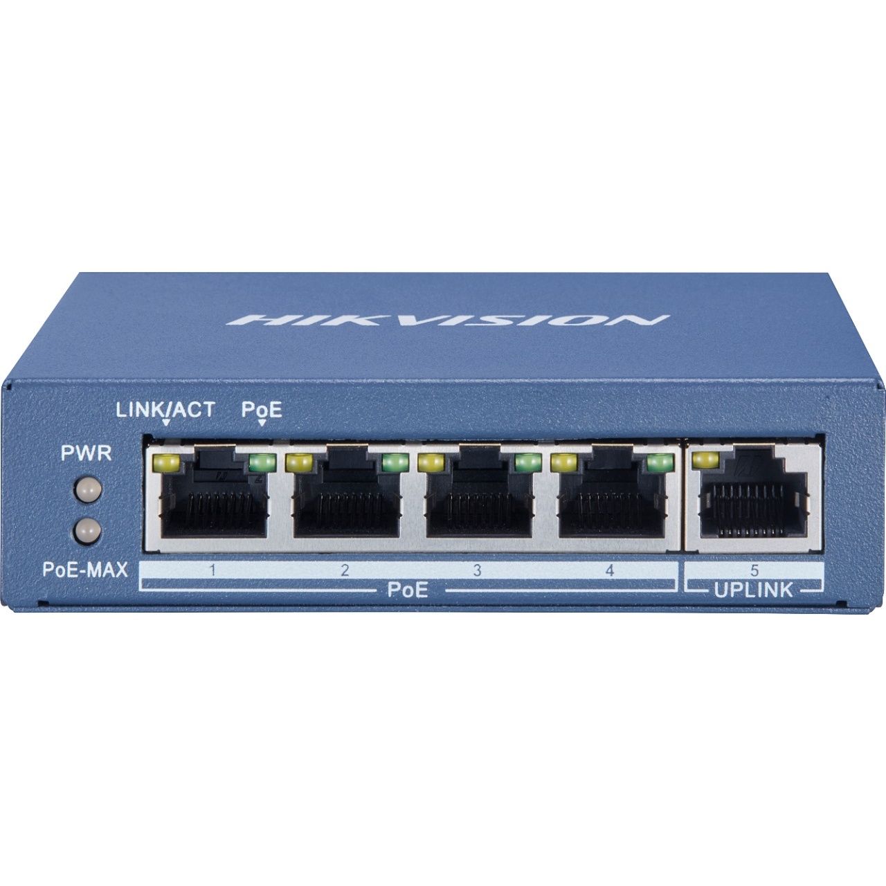 Hikvision Switch PoE - DS-3E0505P-E (4 port 1000Mbps, 60W, 1 uplink port, L2)