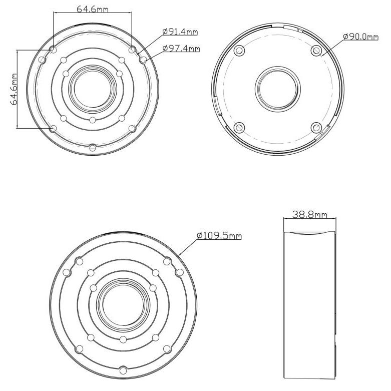 Szerelődoboz TechSon Compakt kamerához, C1. C7, C8, E5