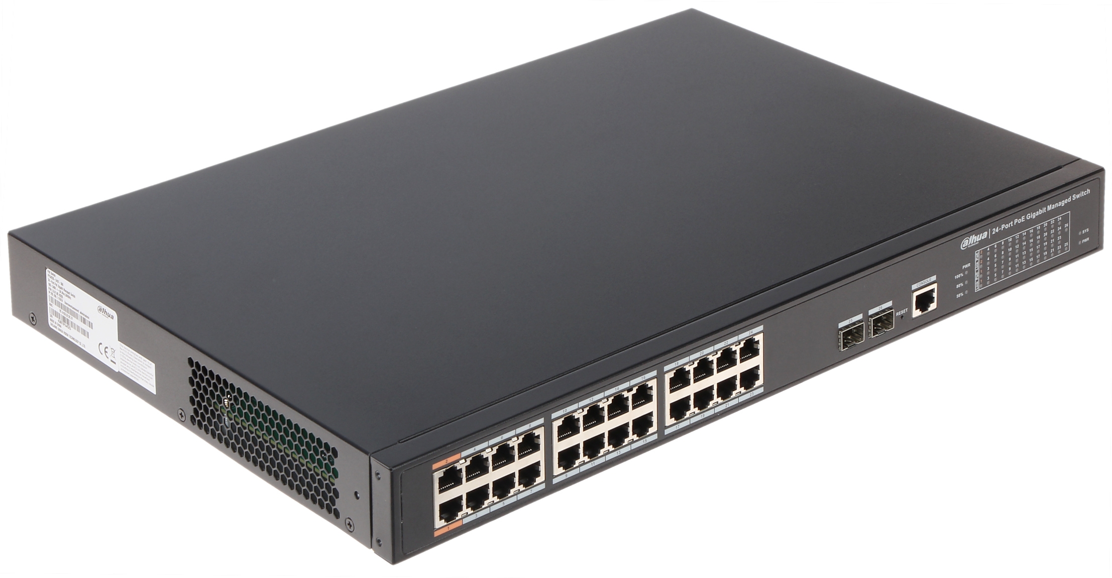 Dahua 24-Port PoE Gigabit Managed Switch