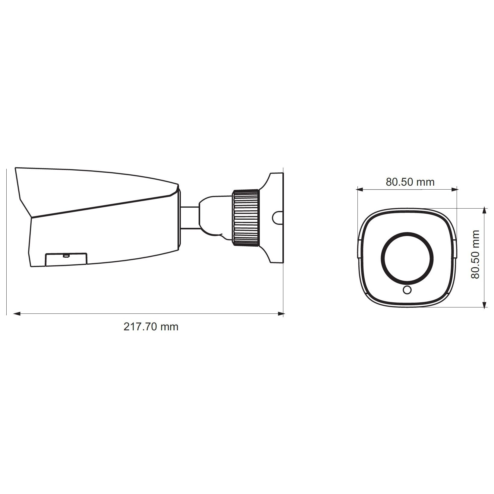 Techson NightVision Analóg HD kamera.2 Mpx-es, kültéri, kompakt, 2,8 - 12 mm var