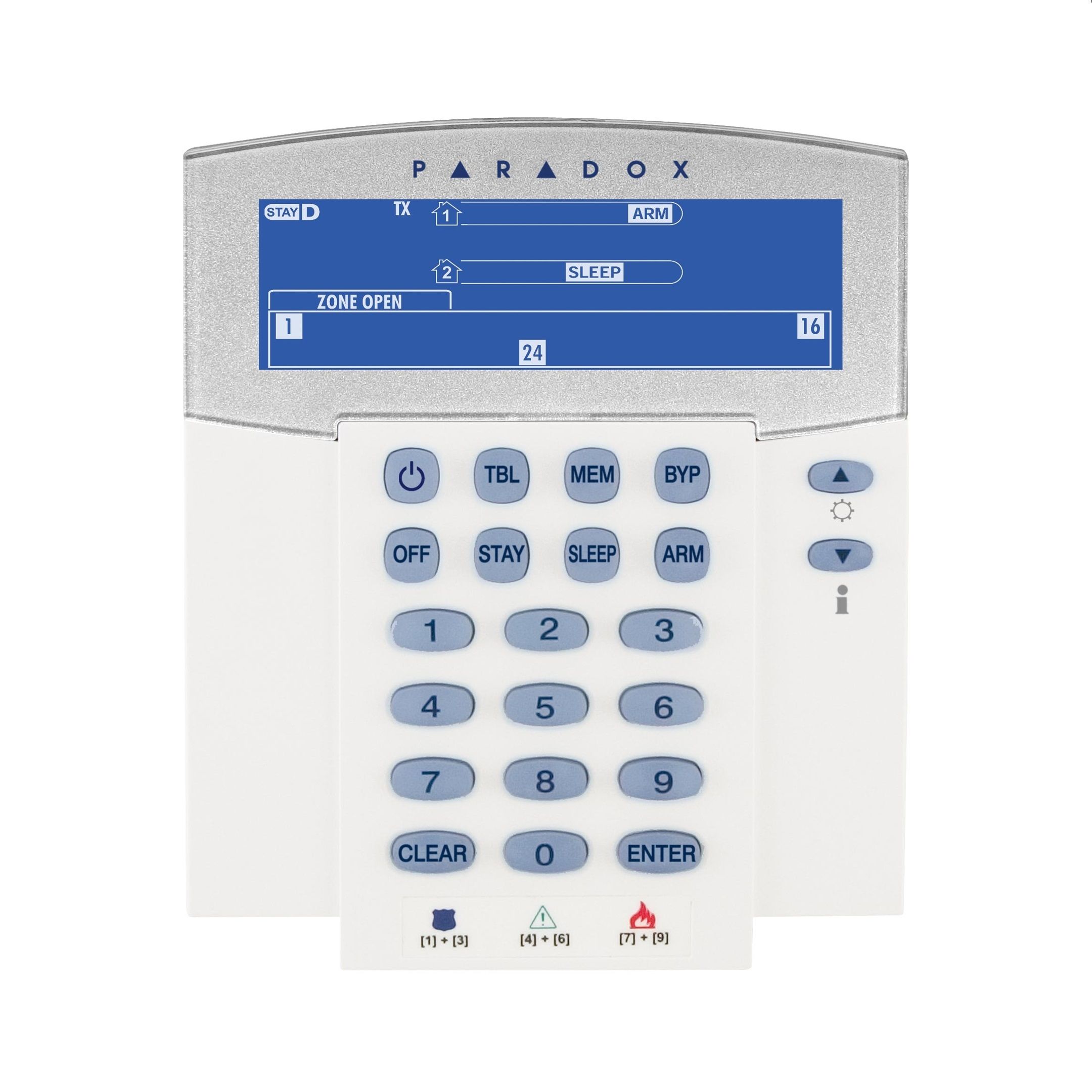 Paradox K38 Ikonos LCD kezelőegység - MG, SP