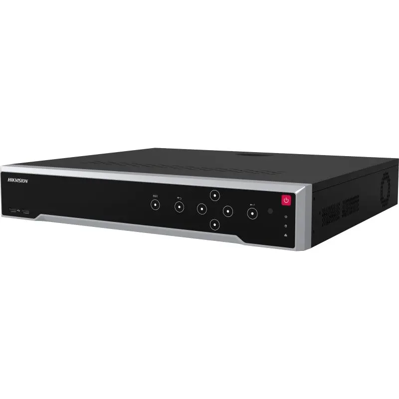 Hikvision 64 csatornás IP NVR, 32 Mpx, H.265,  Arcfelismerés, 4 HDD