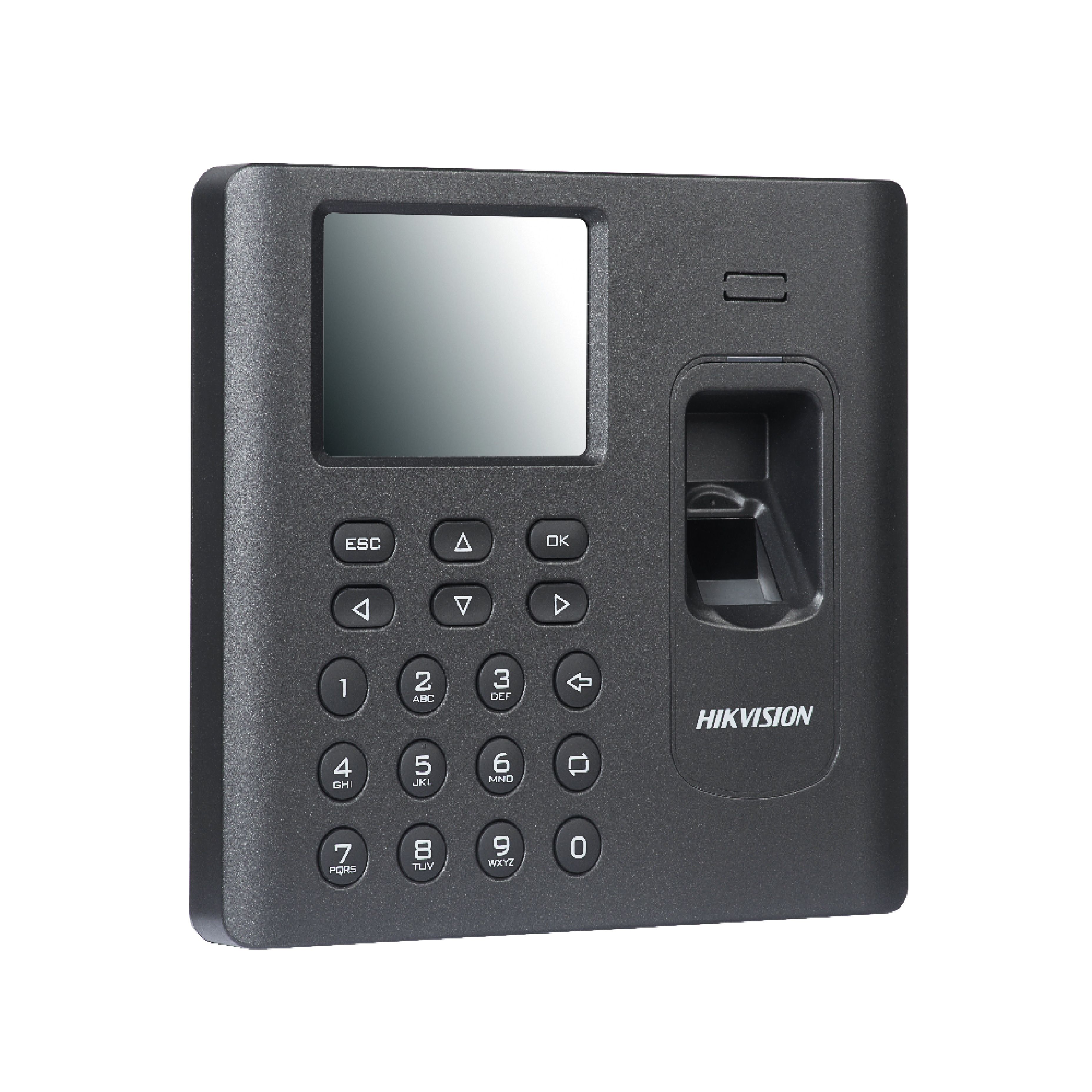 Hikvision, önálló terminál, 125 KHz, EM-ID , ujjlenyomat, kártya, TCP/IP, USB, W