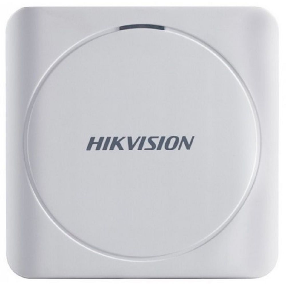 Hikvision, kártyaolvasó, 125 KHz, EM-ID, Wiegand 26/34 bit, kültéri