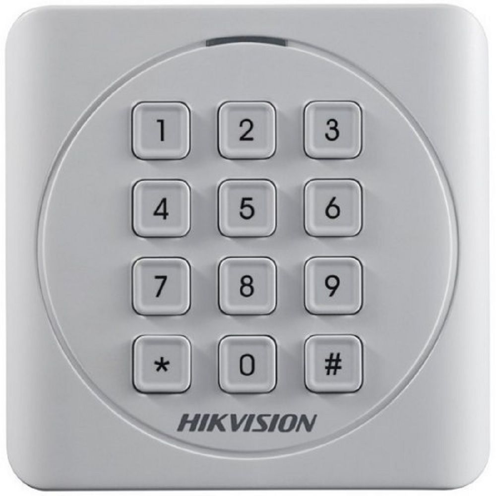 Hikvision, kártyaolvasó, 13,56 MHz, Mifare, Wiegand 26/34 bit, kültéri