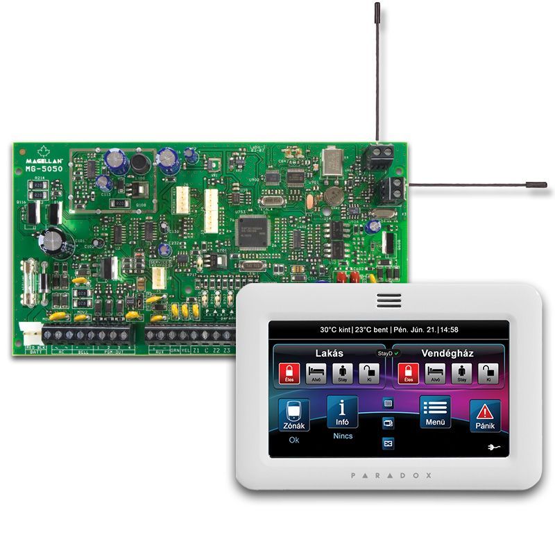 Paradox MG5050+ és TM50W fehér szett rádiós központ szett
