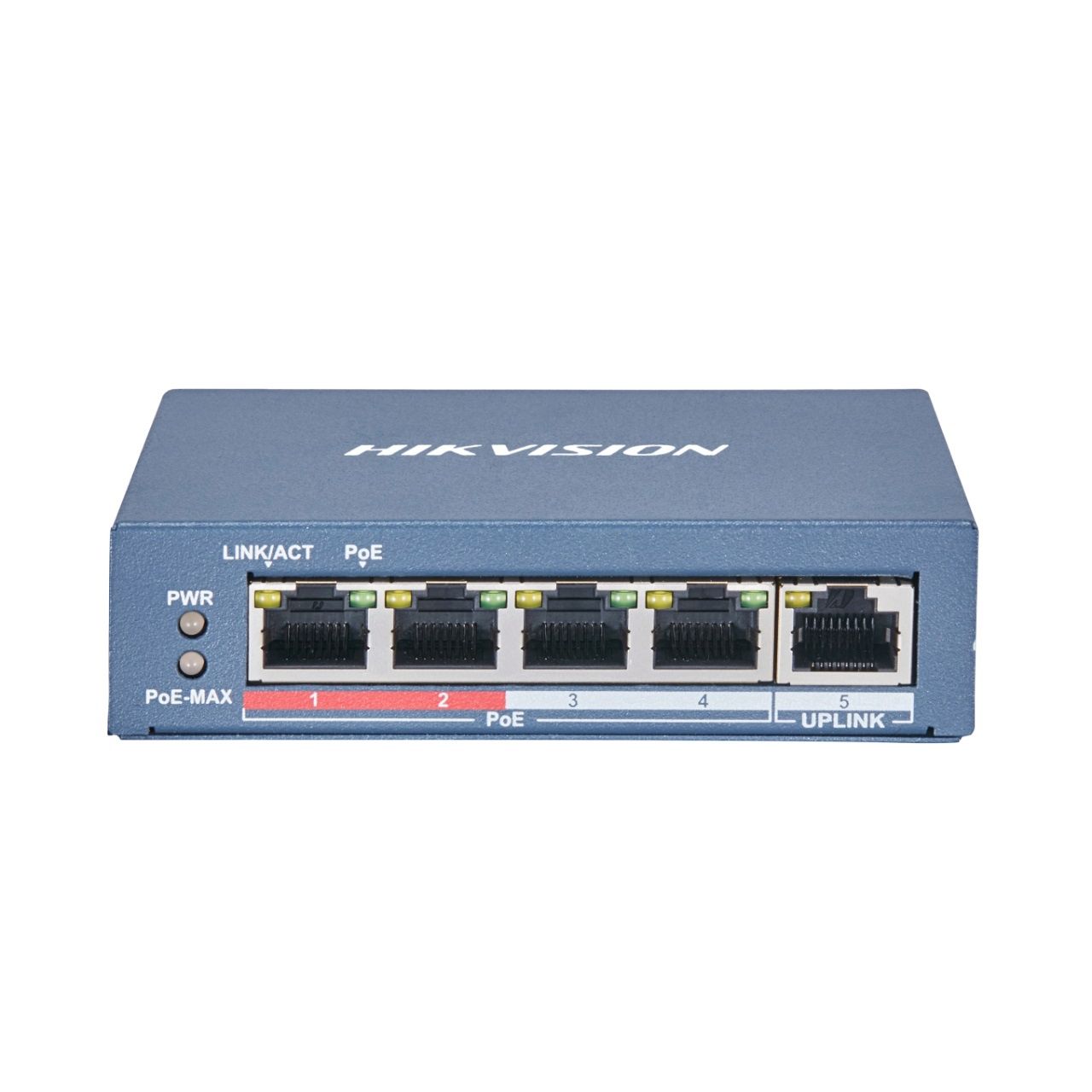 DS-3E0105P_E(B) 5 portos PoE switch, 4 PoE + 1 uplink port, 65