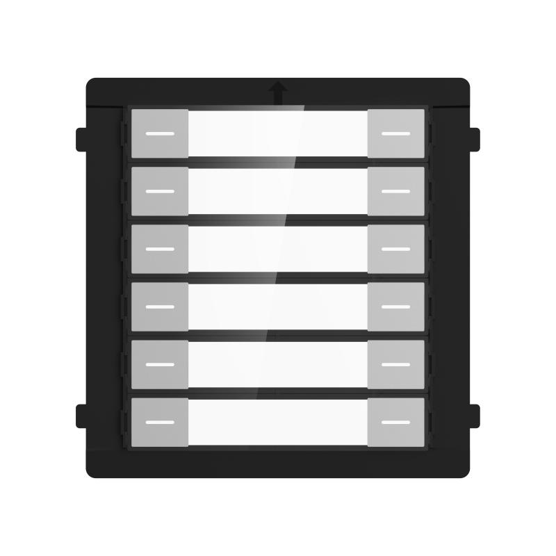 Hikvision DS-KD-K12(O-STD) - névtábla modul, 12 nyomógomb
