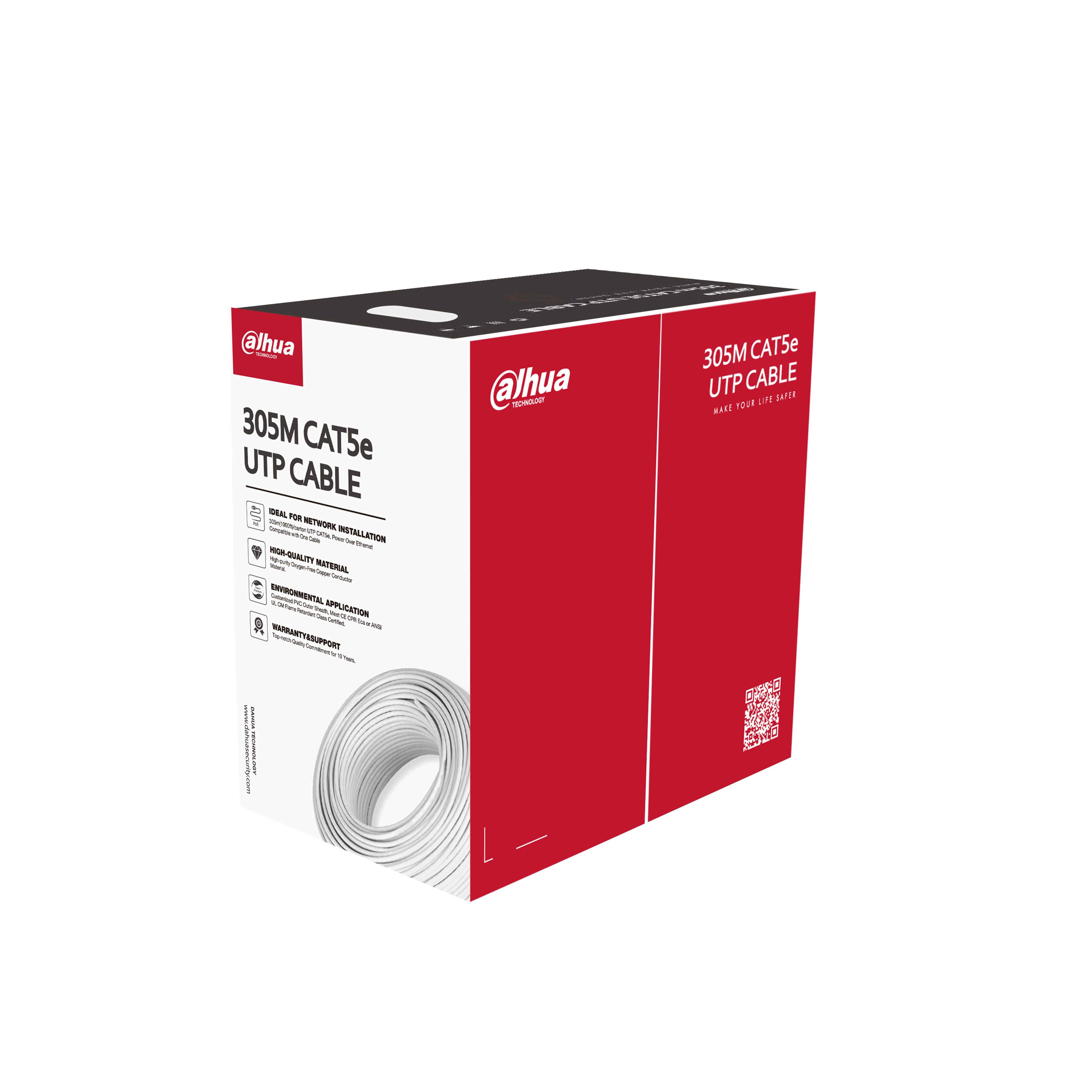 Dahua PFM920I-5EUN Cat5e  fali UTP kábel,beltéri, 4 x 2 ér, 305 m