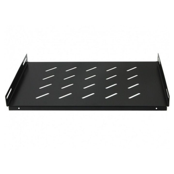 Techson tálca, 1U magas, 280 mm mély, perforált, 19" széles, max. terhelhetőség: