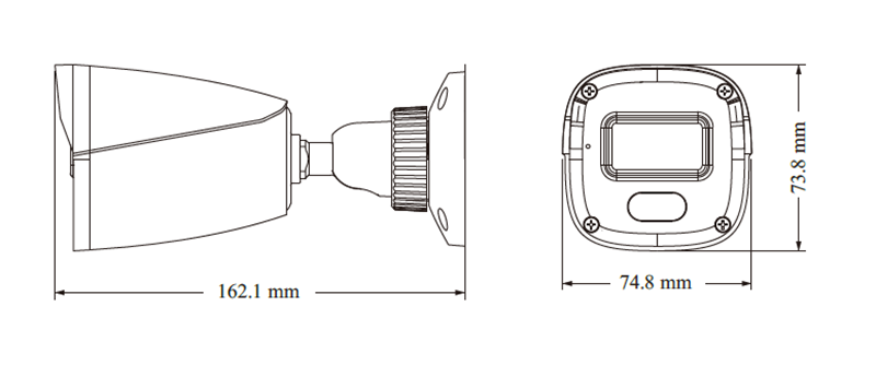 Techson TCI EH1 C904 W AM -2.8 4 Mpx-es IP kamera