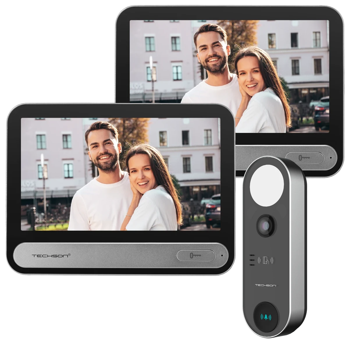 Techson 2 db TCTIS716 + 1 db TCTDB102 Egylakásos Video IP kaputelefon szett