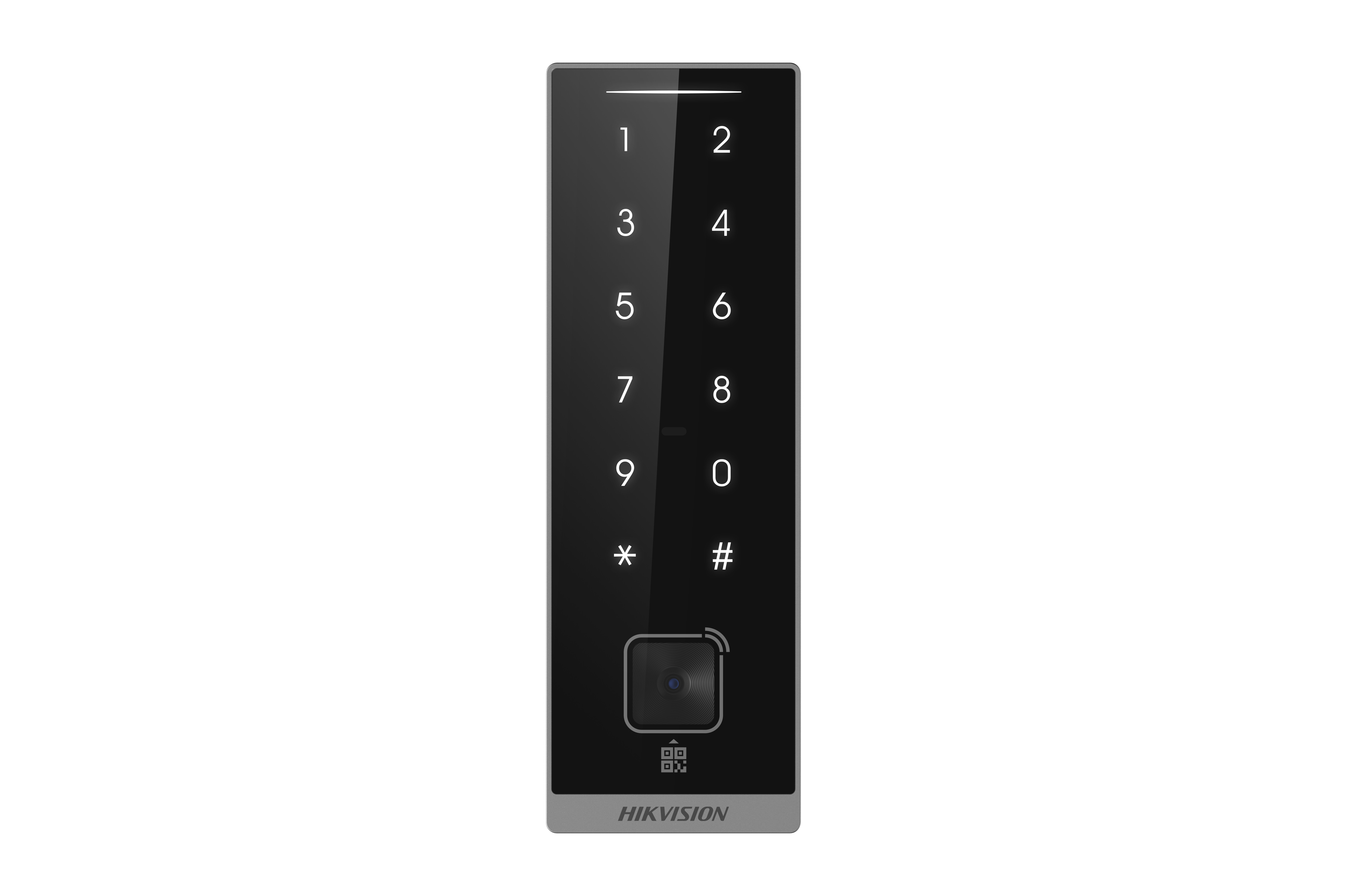 Hikvision DS-K1105EDKB-QR(STD) Felületszerelt Kártyaolvasó, Kódtasztatúra, QR kó