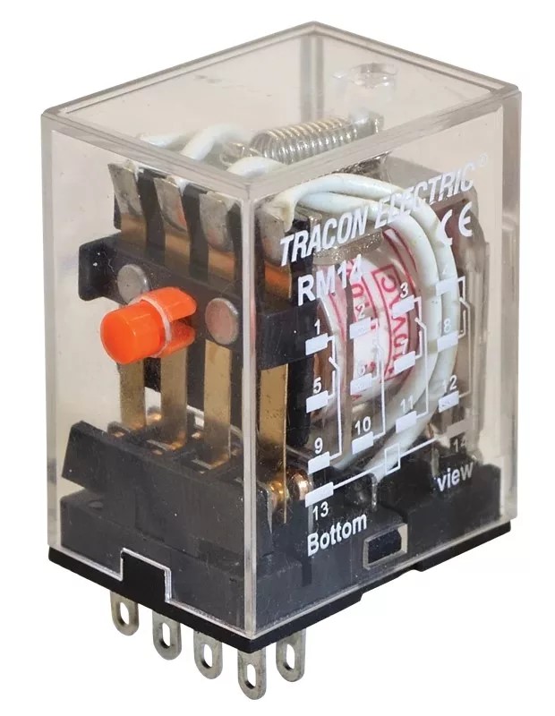 Tracon miniatűr relé 230VAC/28V DC - Csak a készlet erejéig!