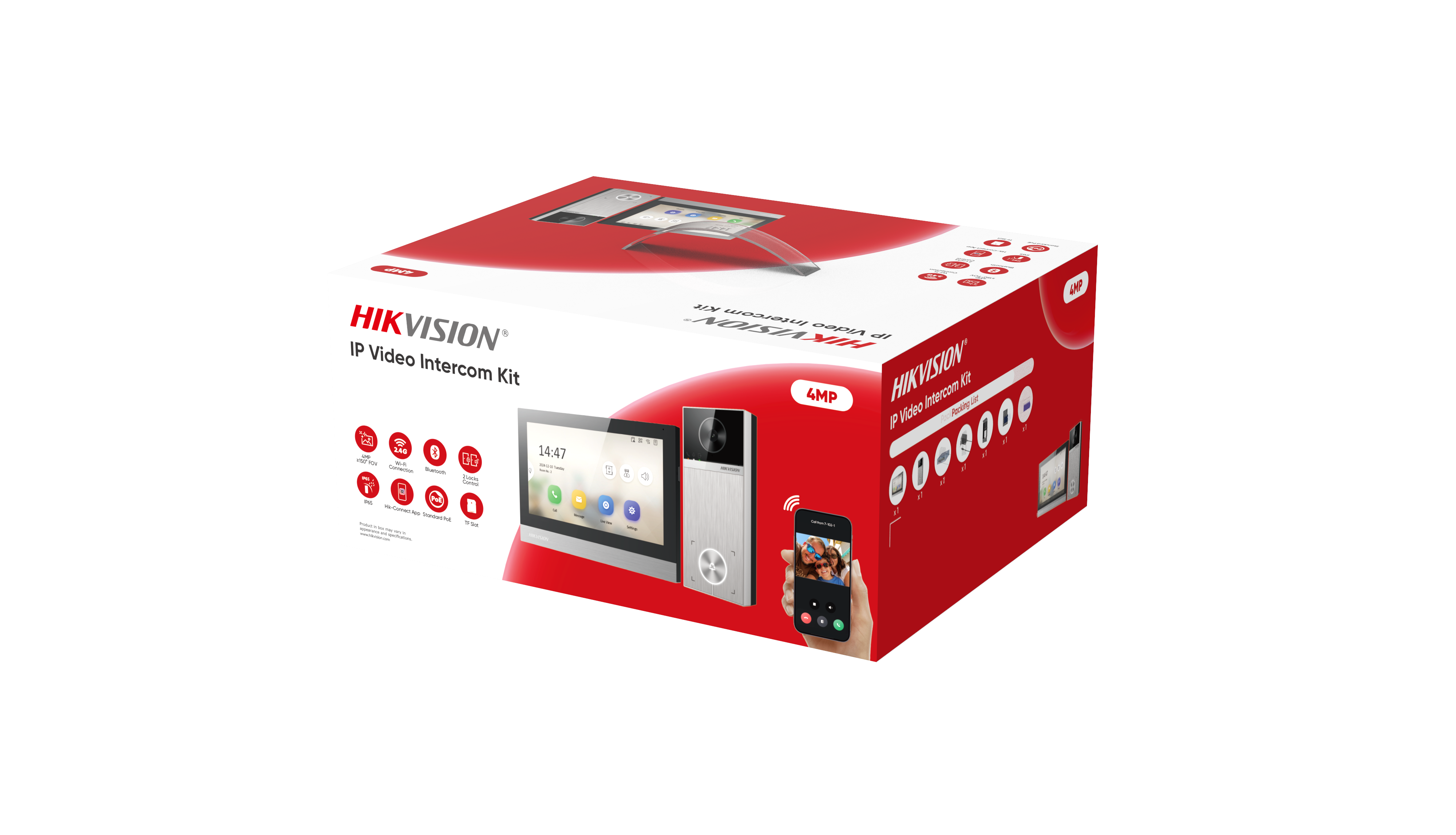 Hikvision DS-KIS613-S Többlakásos Video IP kaputelefon szett