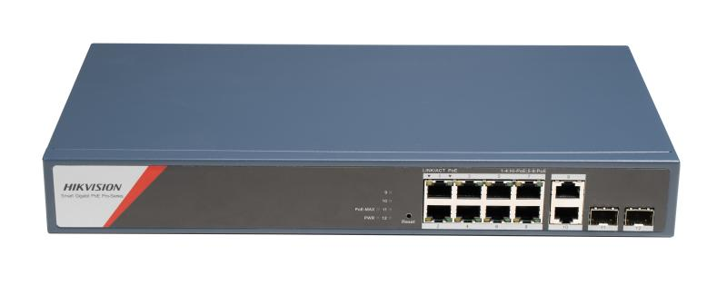 Hikvision DS-3E1512HP-SI-8P2T2F smart PoE switch