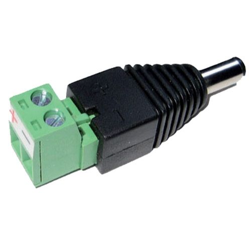 Táp csatl.  SP100M dugó DC JACK,vez. becsavarozható, apa