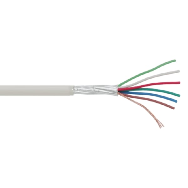 6X022  biztonságtechnikai riasztókábel árnyékolt 100m/tek