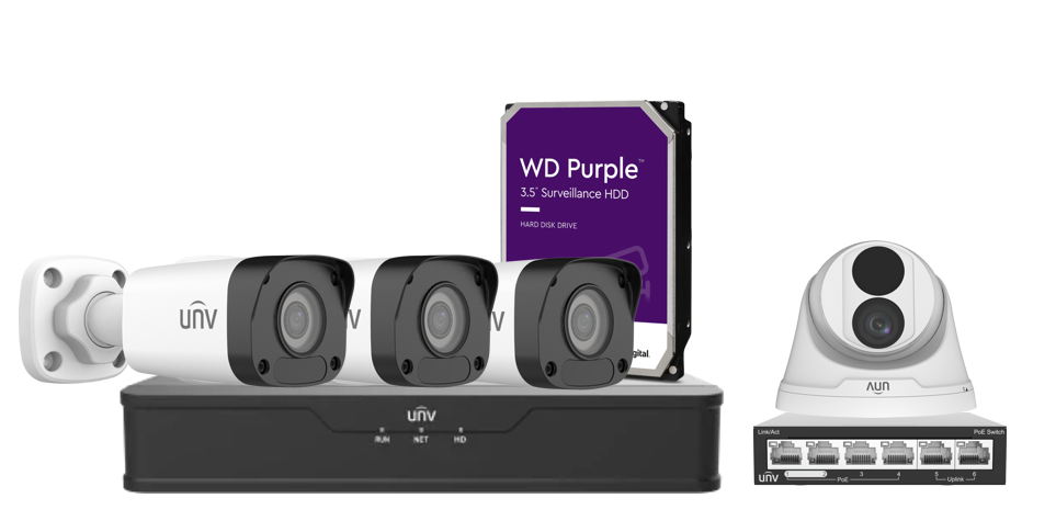 Akciós Uniview 4 kamerás szett