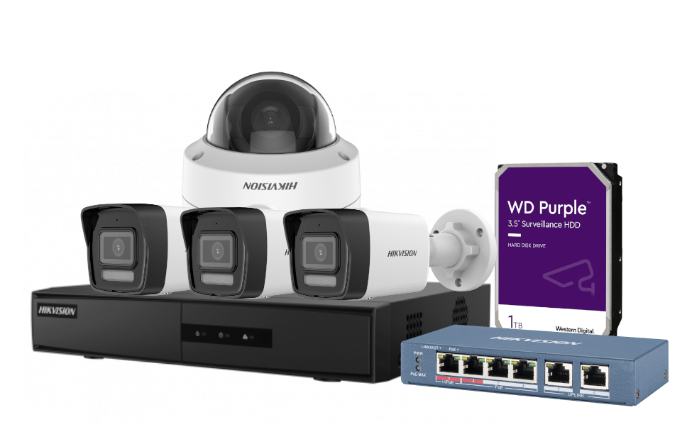 Akciós Hikvision 4 kamerás szett
