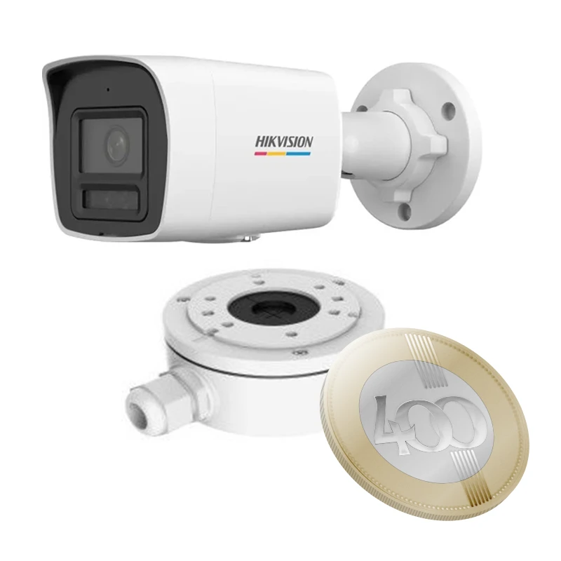 Hikvision DS-2CD1047G2H-LIU(2.8mm)+DS-1280ZJ-XS 4 Mpx-es IP kamera