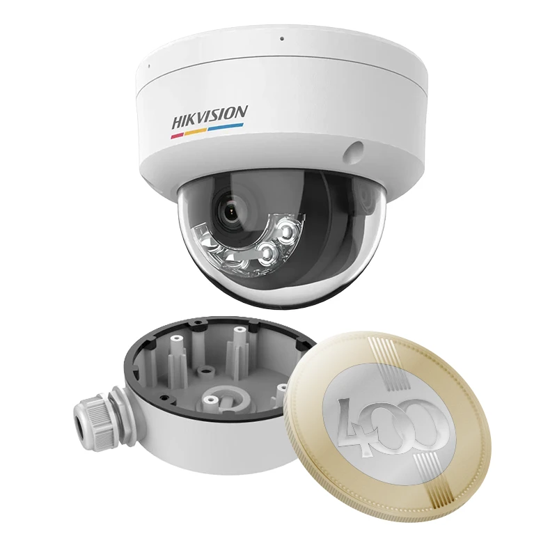 Hikvision DS-2CD1147G2H-LIU(4mm)+DS-1280ZJ-DM46 4 Mpx-es IP kamera