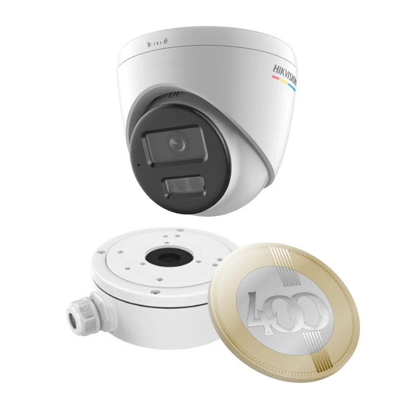 Hikvision DS-2CD1347G2H-LIUF(4mm)+DS-1280ZJ-S 4 Mpx-es IP kamera