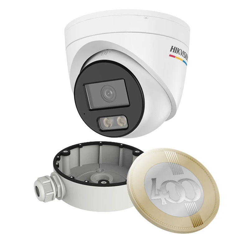 Hikvision DS-2CD1347G3H-LIU(2.8mm)+DS-1280ZJ-DM8 4 Mpx-es IP kamera
