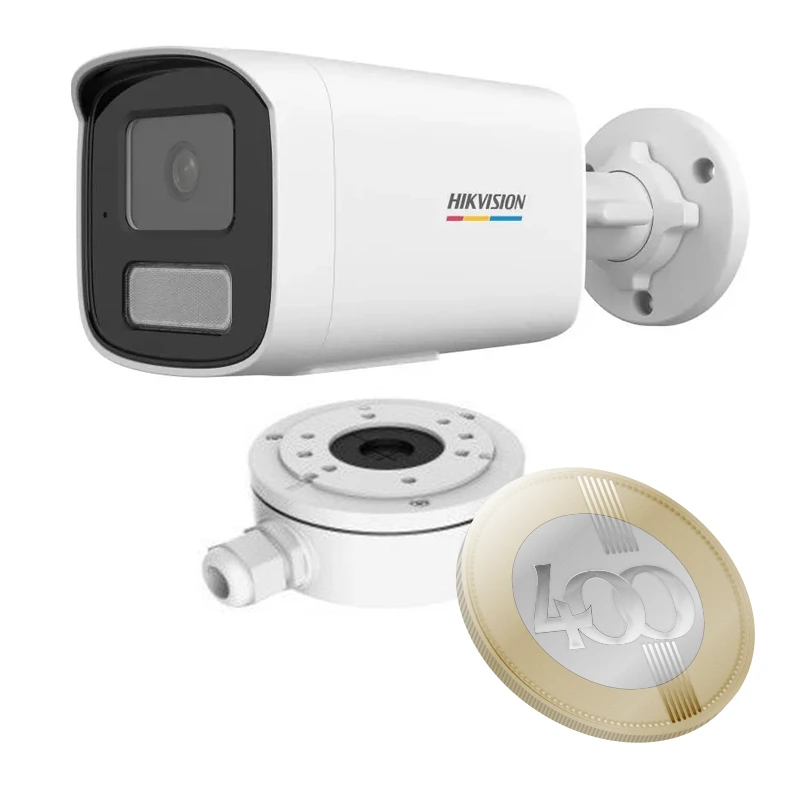 Hikvision DS-2CD1T47G2H-LIUF(4mm)+DS-1280ZJ-XS 4 Mpx-es IP kamera