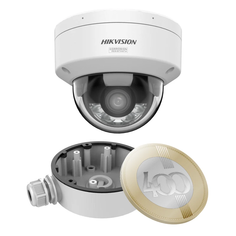 Hikvision DS-2CD2147G3-LIS2UY(4mm)+DS-1280ZJ-DM46 4 Mpx-es IP kamera
