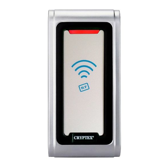 Cryptex, vandálbiztos, fémházas, EM-ID (125 KHz), kártyaolvsó, 26-bit