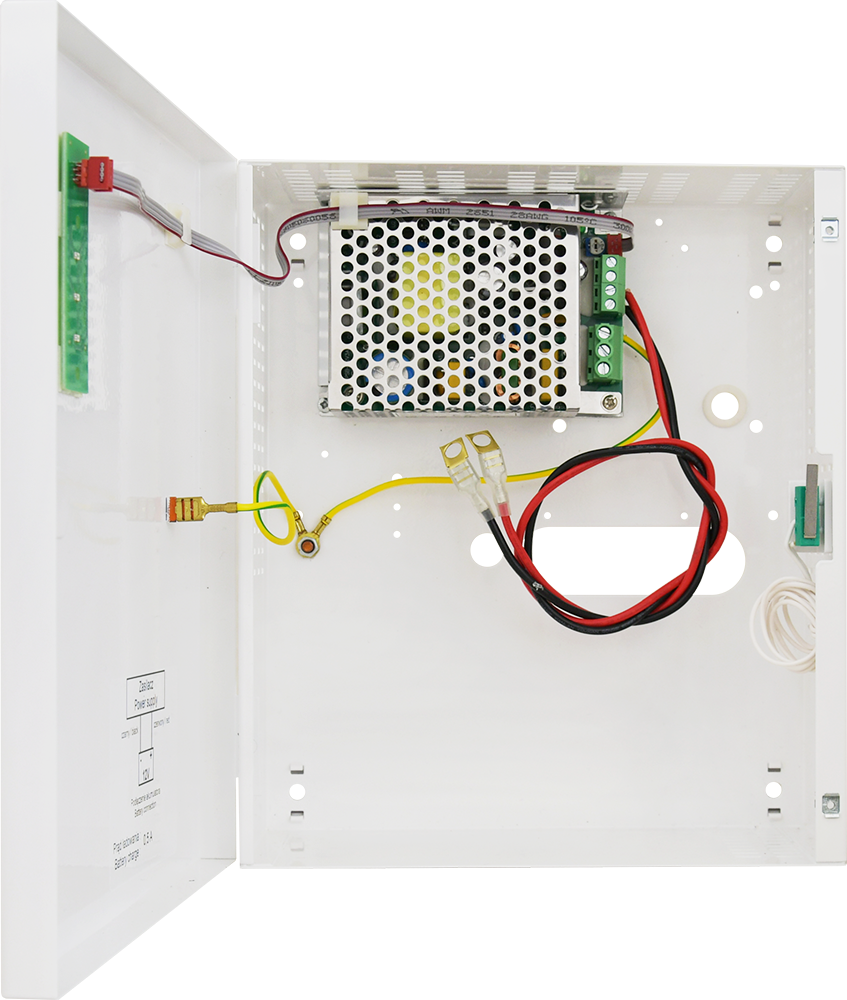 Pulsar Falra szerelhető, Zárható fémdobozos, 13,8 V DC, 3 A, 48 W, 1 pár kimenet