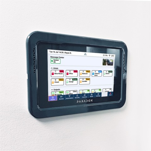 Paradox M25 K70MWB-G - Süllyesztő keret szürke K70M-hez Érintőképernyős LCD keze