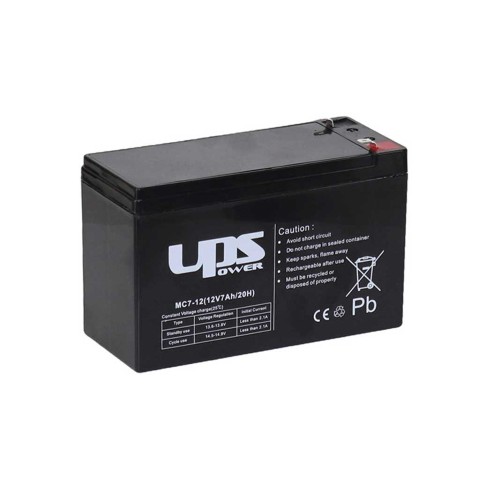 UPS 12 V 7 Ah zselés, ólomsavas akkumulátor  151 x 65 x 101 mm