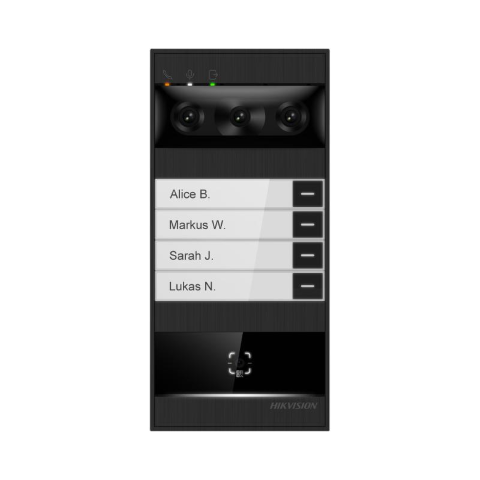Hikvision DS-KV8114T-NWQE1 Többlakásos kültéri  video IP kaputelefon