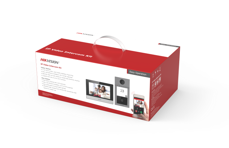Hikvision DS-KIS604-S(D) Egylakásos Video IP kaputelefon szett